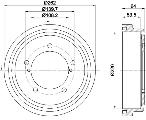 спирачен барабан MINTEX MBD407