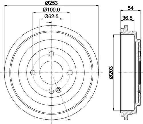 спирачен барабан MINTEX MBD415