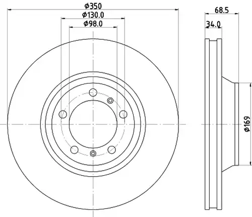 спирачен диск MINTEX MDC83189LC