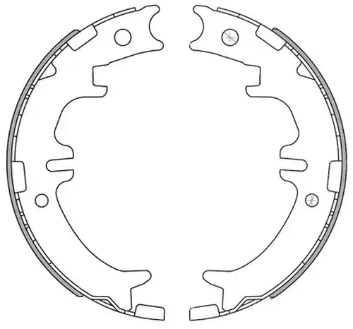 комплект спирачна челюст MJ Allen Automotive NS4019