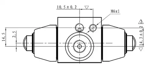 спирачно цилиндърче на колелото MJ Allen Automotive NWC5067