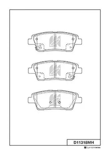 накладки MK Kashiyama D11318MH