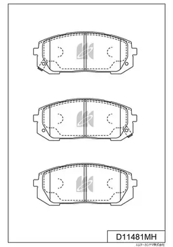 накладки MK Kashiyama D11481MH