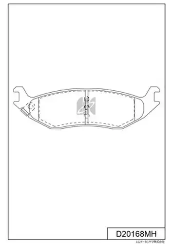 накладки MK Kashiyama D20168MH