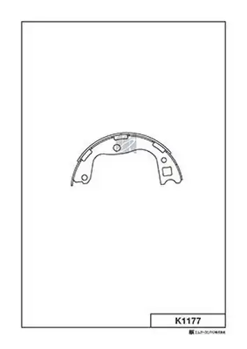 комплект спирачна челюст MK Kashiyama K1177
