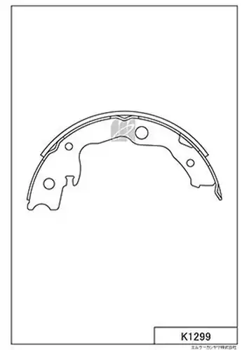 комплект спирачна челюст MK Kashiyama K1299