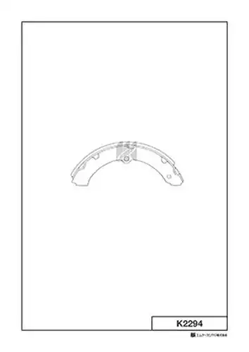 комплект спирачна челюст MK Kashiyama K2294