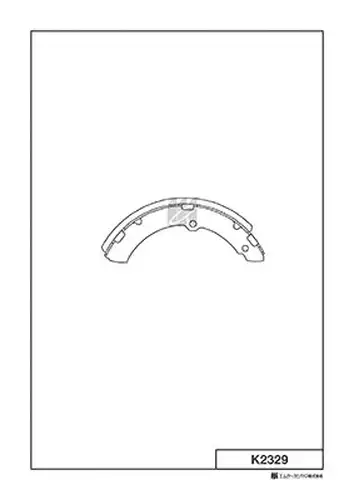 комплект спирачна челюст MK Kashiyama K2329
