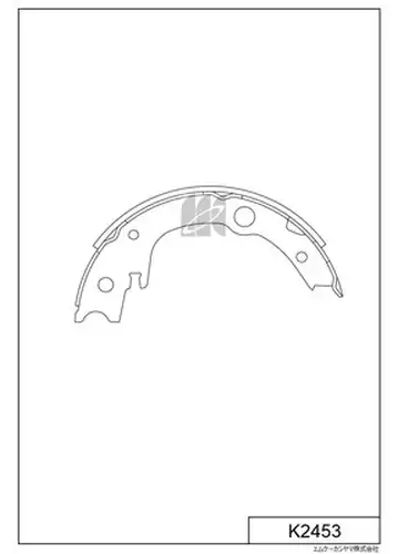комплект спирачна челюст MK Kashiyama K2453
