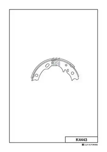 комплект спирачна челюст MK Kashiyama K4443