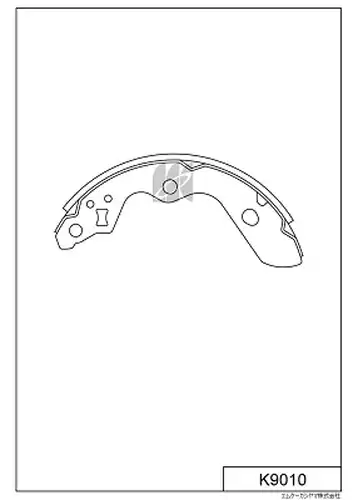 комплект спирачна челюст MK Kashiyama K9010