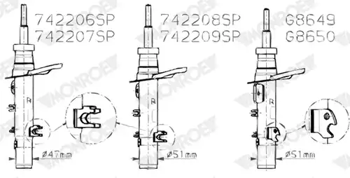 амортисьор MONROE 742206SP