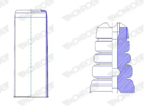 прахозащитен комплект, амортисьор MONROE PK475