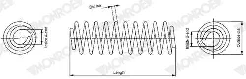 пружина за ходовата част MONROE SP4135