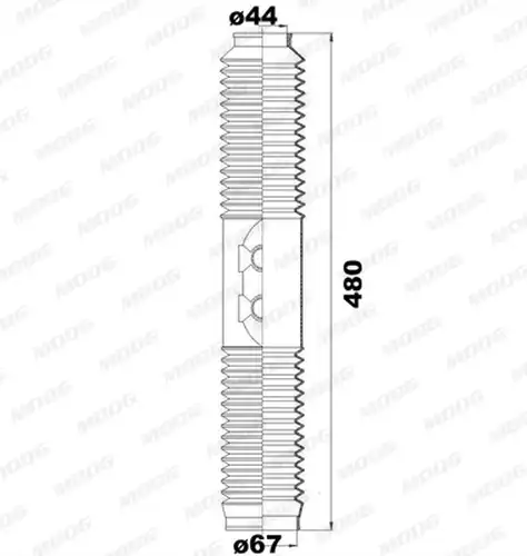 комплект маншон, кормилно управление MOOG K150209