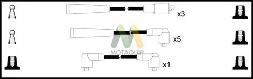 комплект запалителеи кабели MOTAQUIP LDRL1203