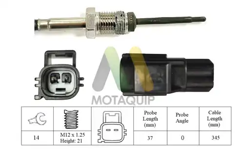 датчик, температура на изгорелите газове MOTAQUIP LVET374