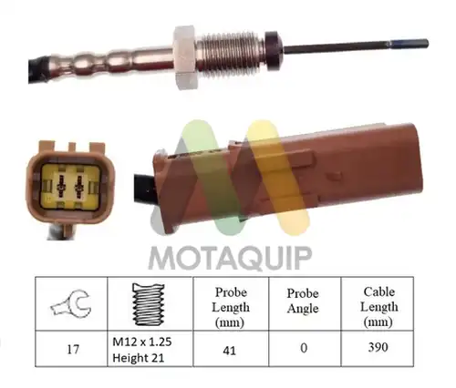 датчик, температура на изгорелите газове MOTAQUIP LVET385