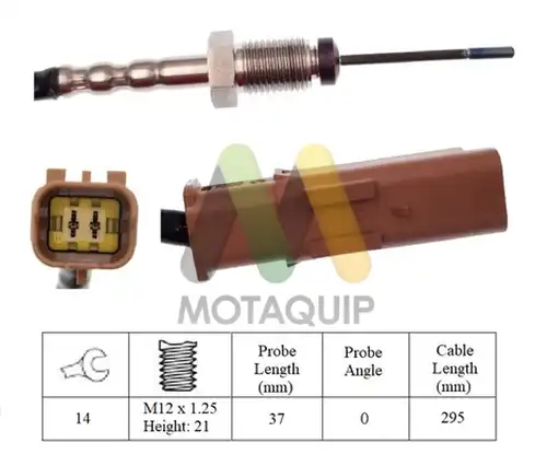 датчик, температура на изгорелите газове MOTAQUIP LVET406