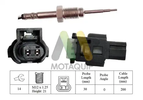 датчик, температура на изгорелите газове MOTAQUIP LVET427