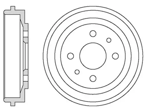 спирачен барабан MOTAQUIP VBD633