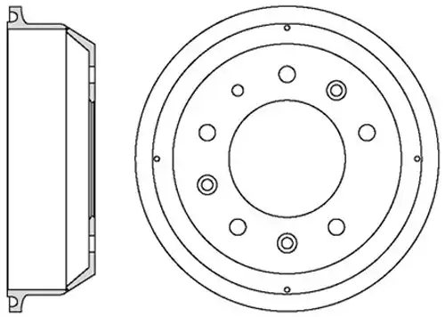 спирачен барабан MOTAQUIP VBE631
