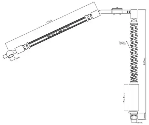 спирачен маркуч MOTAQUIP VBH790