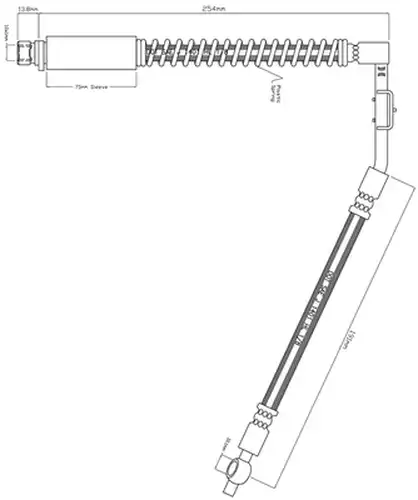 спирачен маркуч MOTAQUIP VBH791