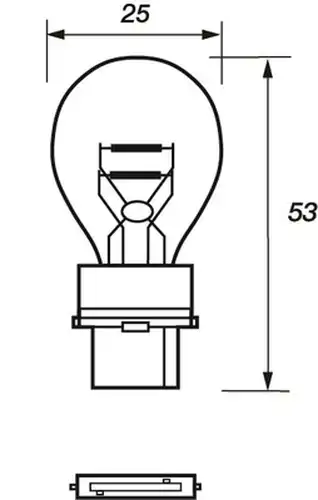 крушка с нагреваема жичка, мигачи MOTAQUIP VBU3157