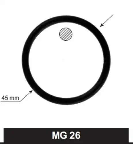 уплътнение, корпус на термостата MOTORAD MG26