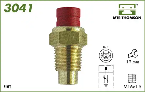 датчик, температура на охладителната течност MTE-THOMSON 3041