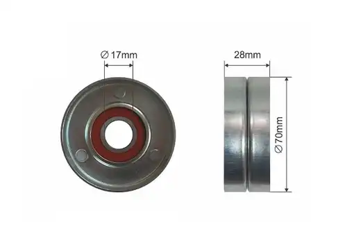 обтящна ролка, пистов ремък MTR 12167679