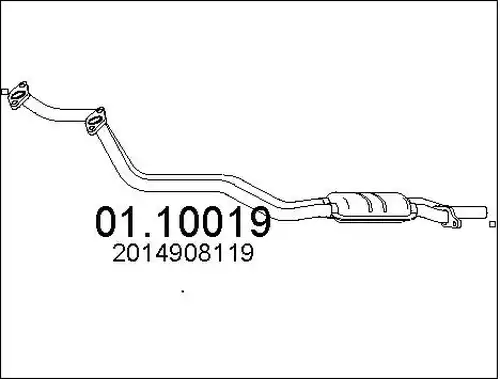 изпускателна тръба MTS 01.10019