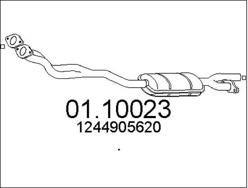 изпускателна тръба MTS 01.10023