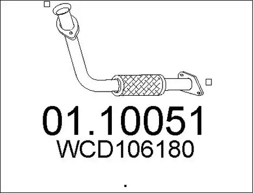 изпускателна тръба MTS 01.10051