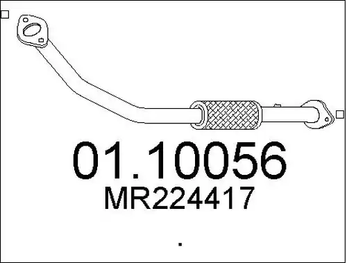 изпускателна тръба MTS 01.10056