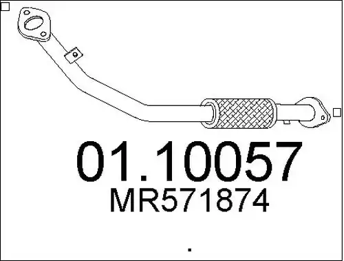 изпускателна тръба MTS 01.10057