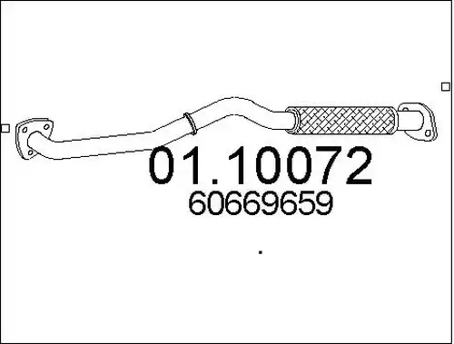 изпускателна тръба MTS 01.10072