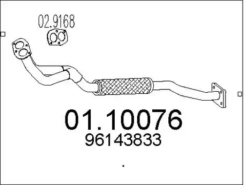 изпускателна тръба MTS 01.10076
