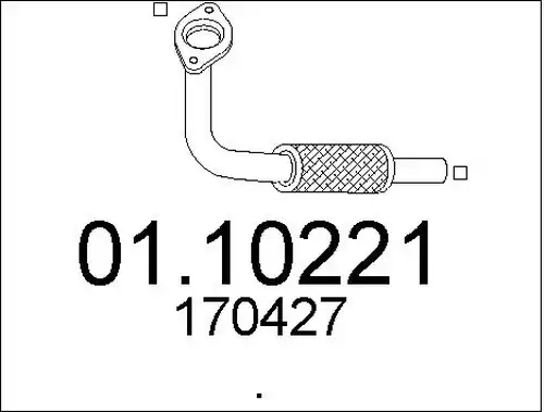 изпускателна тръба MTS 01.10221