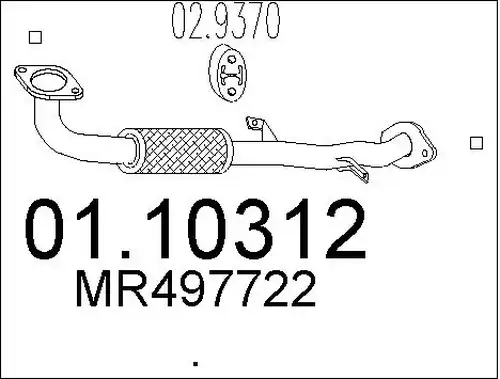 изпускателна тръба MTS 01.10312