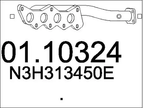 изпускателна тръба MTS 01.10324