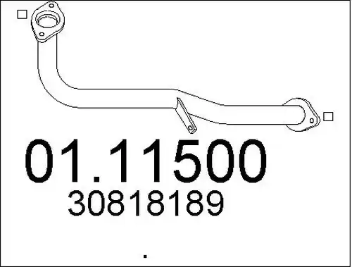 изпускателна тръба MTS 01.11500