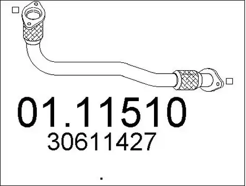 изпускателна тръба MTS 01.11510