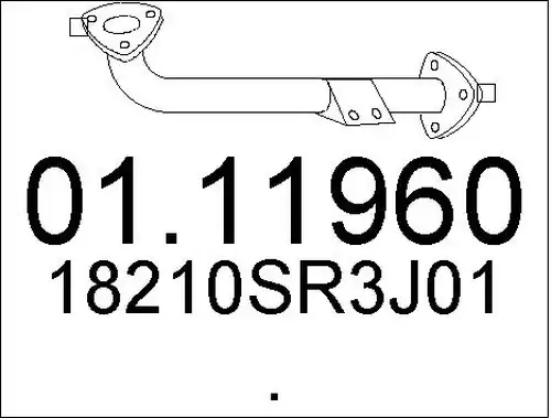 изпускателна тръба MTS 01.11960