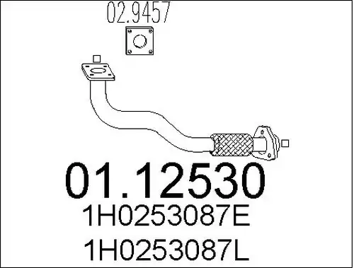 изпускателна тръба MTS 01.12530