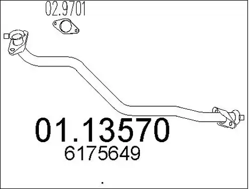 изпускателна тръба MTS 01.13570