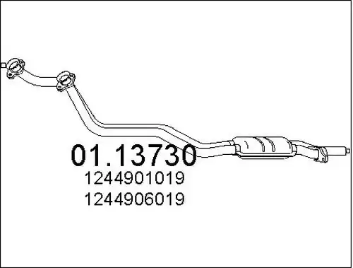 изпускателна тръба MTS 01.13730