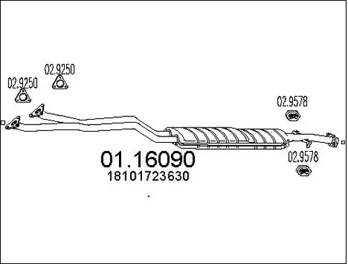 предно гърне MTS 01.16090