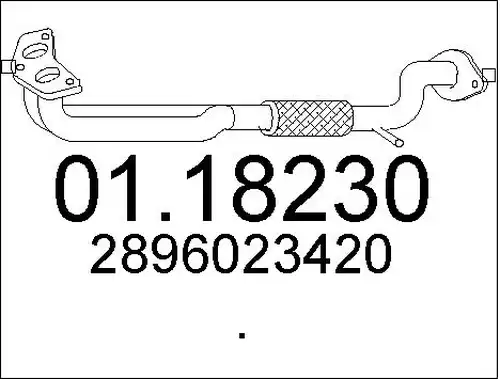 изпускателна тръба MTS 01.18230